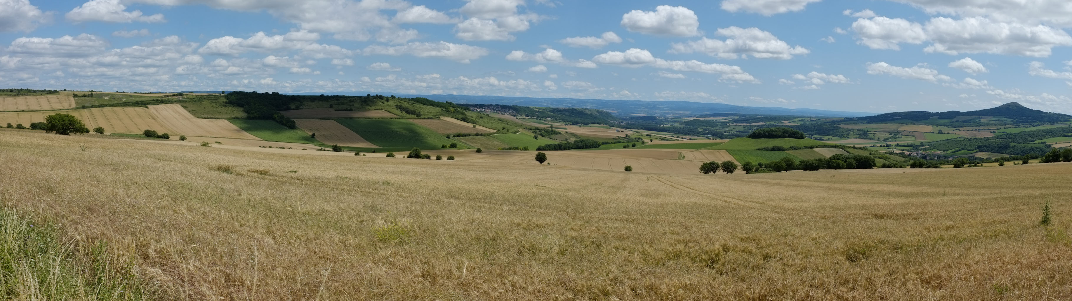 3-01 Pays coupés des Volcans / Céréales entre Clémensat et Pardines