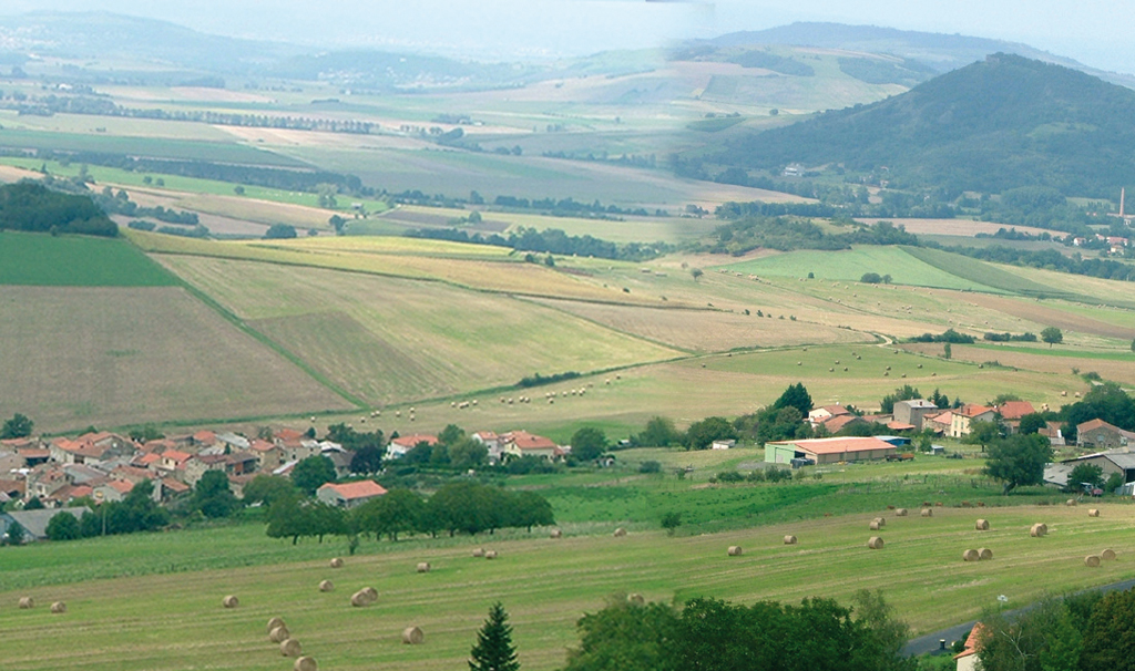 Le Billomois depuis les contreforts du Bas-Livradois