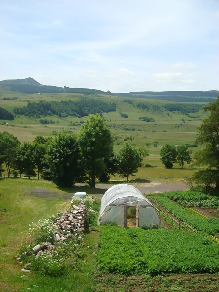 Jardin potager au dessus des Narces de Chaudeyrolles