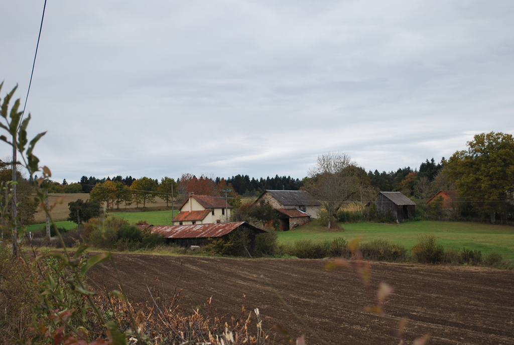 Habitat typique sur le plateau d'Herment