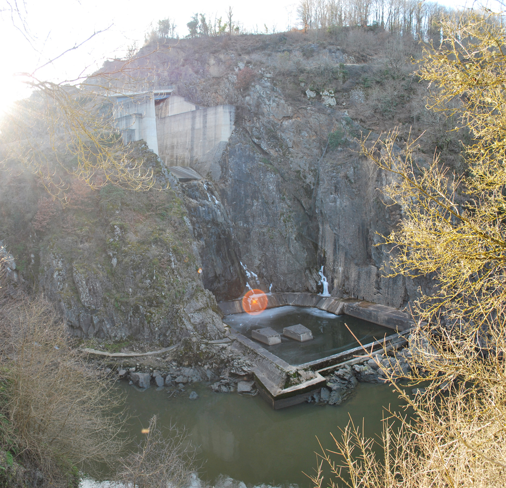Infrastructure hydroéléctrique de Rochebut