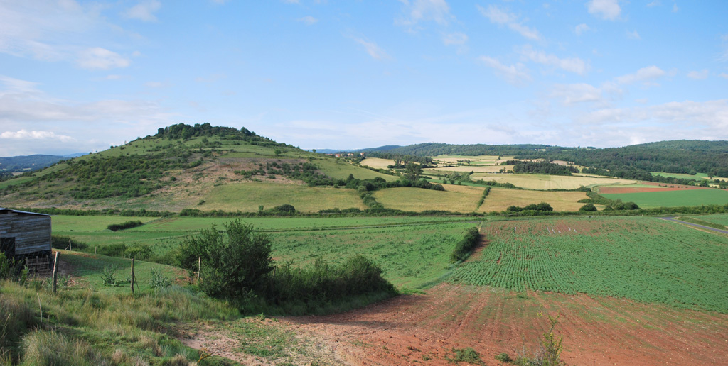 Buttes témoins des Limagnes depuis Beaumont